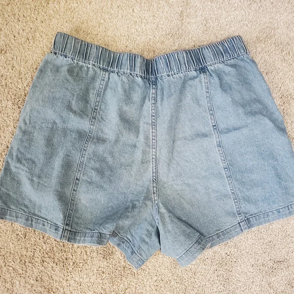 NWT Madewell Denim Easy Pull-On Shorts in Rathmore Wash Size Large - Picture 6 of 12